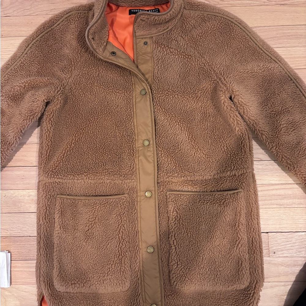 Veronica Beard Tan Fleece Jacket
